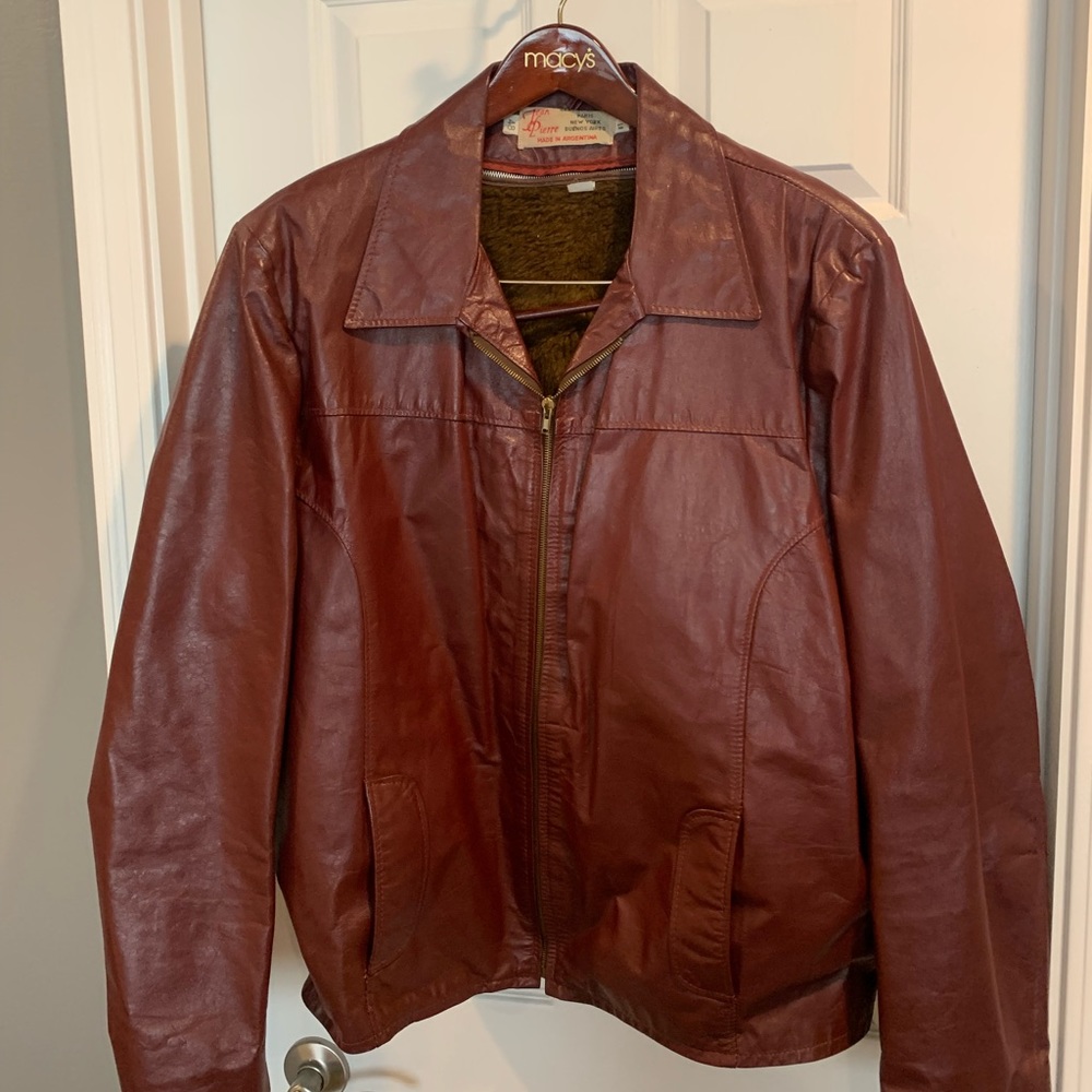 Mens leather jacket